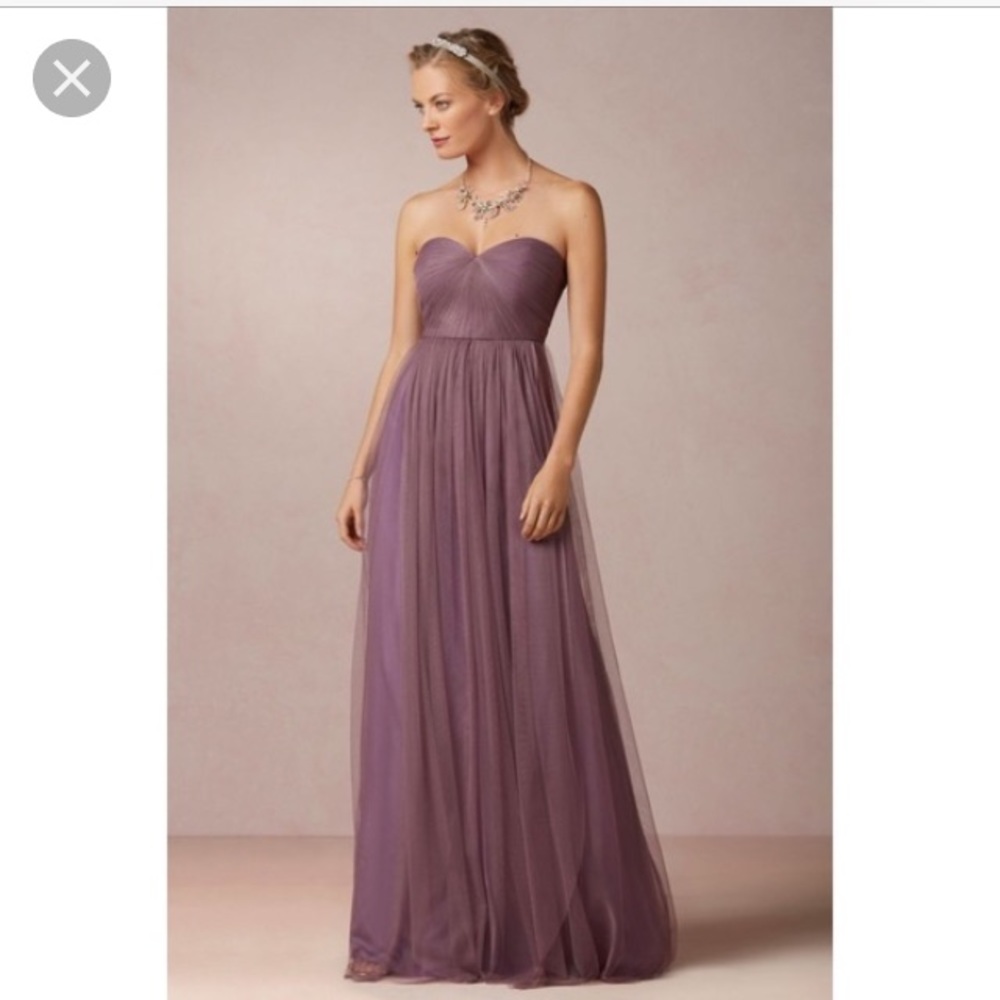BHLDN Annabelle Dress in Soft Plum